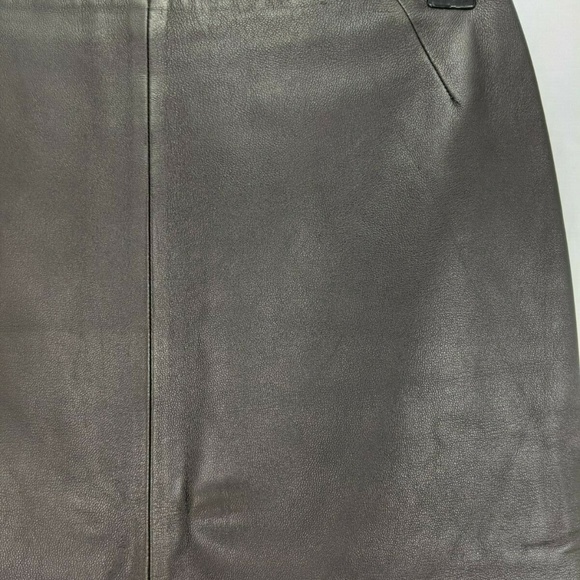 Lafayette 148 NY Brown Skirt Size 2 Straight Penci - Picture 2 of 8